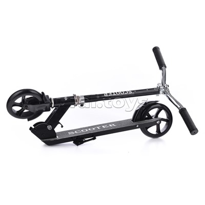 Самокат 2-х кол., черный, PU/ 145 мм,ABEC 7, в коробке