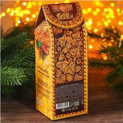 Подарочный набор новогодний «Крепкого здоровья»: чай и крем-мед 120 г