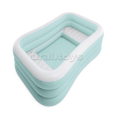 Бассейн надувной семейный "Swim Center" с сиденьями и подстаканниками, 264х165х56см, от 6 лет, 58497NP INTEX