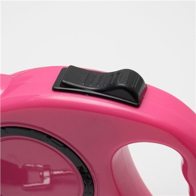 Рулетка эргономичная, 3 м, до 11.5 кг, розовая