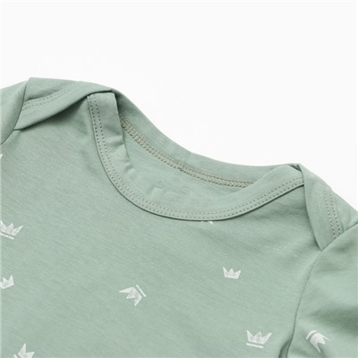 Боди детское MINAKU, рост 68-74 см, оливковое