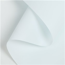 Пленка матовая для цветов и букетов, голубая, 0.58×10 м