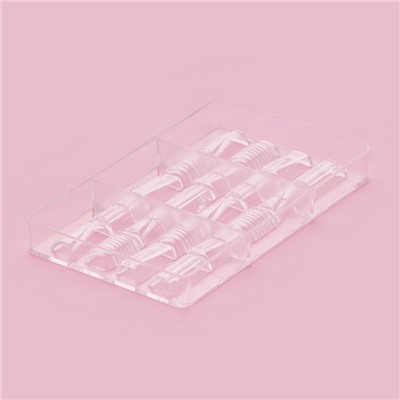 Форма для конфет и шоколада «Фигурный батончик», 20×12×2.5 см, 20 ячеек 3.3×1.6×0.8 см, прозрачная