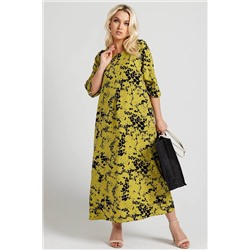 Платье  6168/02/Горчичный, черный