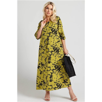 Платье  6168/02/Горчичный, черный