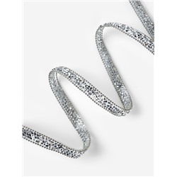 Стразы и бусины термоклеевые, 10 мм, 4.5±0.5 м, цвет серебряный