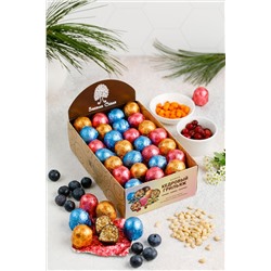 Кедровый грильяж Ассорти / клюква, черника, облепиха / шоу-бокс / 540 г / ТМ Сибирский кедр