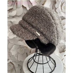 Фантазия букле мех.норка Кепка женская флис (56-58)