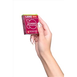 Презервативы с ароматом вишни LUXE Royal Cherry Collection - 3 шт.