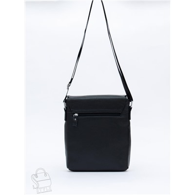 Сумка мужская кожаная 013H black Heanbag в Новосибирске