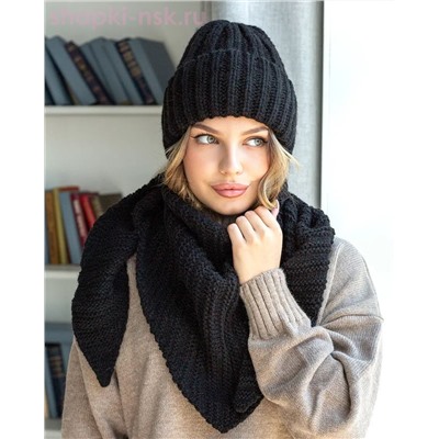 LS 57 PL 57 Комплект женский флис (колпак+косынка) (56-58)