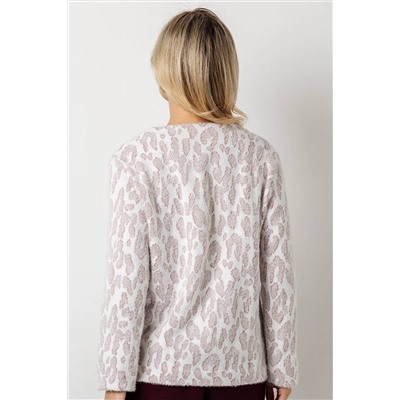 Жакет женский  4428/10/Молочный, бордовый