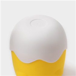 Бутылка для воды «Цыплёнок», 290 мл, в силиконовом чехле, стекло, жёлтая