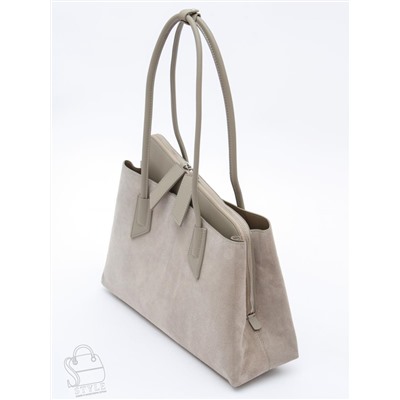 Сумка женская кожаная 6005L l.gray Polina&Eiterou