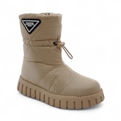 Дутики А5016-11 бежевые