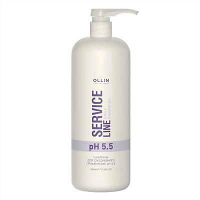 Ollin Шампунь для ежедневного применения pH 5.5 / Service Line Daily pH 5.5, 1000 мл 8537