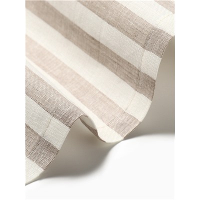 Дорожка на стол Этель Soprano 40×146 см, лён 100%, 180 г/м², белая/серая