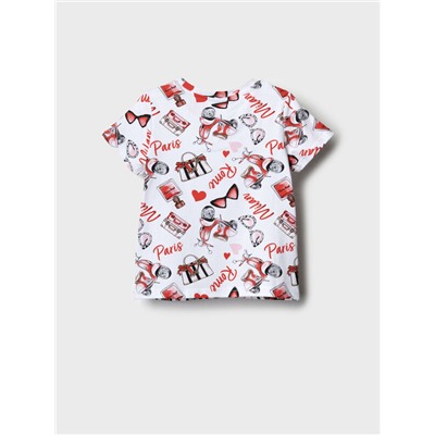 Фуфайка трикотажная для девочек (футболка)