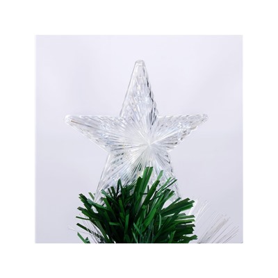 Ёлка светодиодная «Галактика» 90 см, диаметр нижнего яруса 50 см, 80 ПВХ веток, мигание, свечение белое/синие