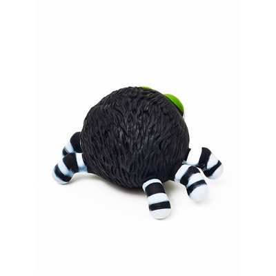 Пищащая игрушка для собак «Паук», 15 см, чёрная