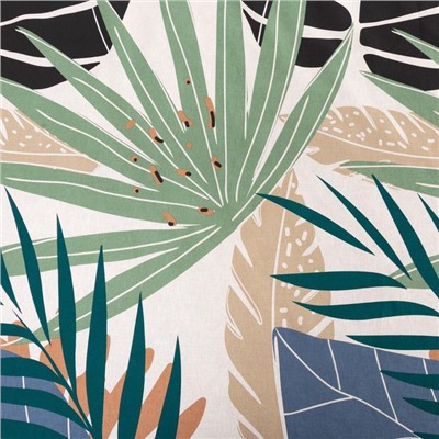 Постельное бельё 1.5-спальное «Этель» Colored tropics (вид 2), поплин