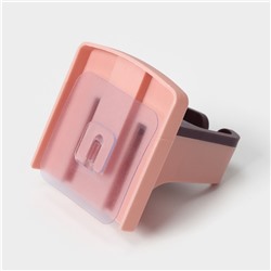 Держатель для фена, 9×9×10 см, розовый