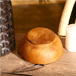 Миска, 15×15×7 см, тиковое дерево