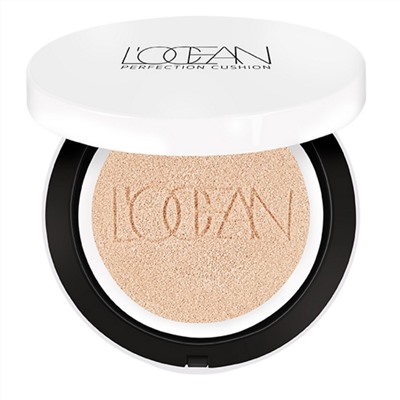 L‘OCEAN Тональный кушон для лица / Perfection Cushion Pact SPF50 PA+++ #13, Vanila, 25 г
