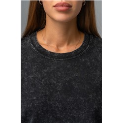 Женский лонгслив оверсайз из футера двухнитки Happyfox