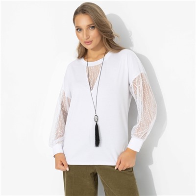 Футболка с длинным рукавом, Нет компромиссам (белая)