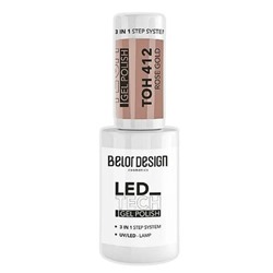 БЕЛОР ДИЗАЙН Гель для ногтей LED TECH  №412 перламутрово-розовый