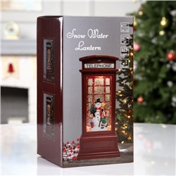 Светодиодная фигура «Девочка и снеговик» 9×20×8 см, пластик, батарейки ААх3 (не в комплекте), USB, свечение тёплое белое