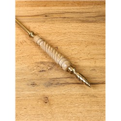 Ложка для обуви «Еловая шишка», 56 см, латунь, манговое дерево