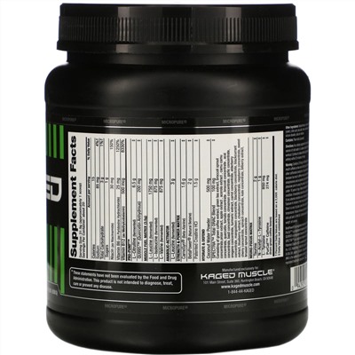 Kaged Muscle, PRE-KAGED, Pre-Workout Primer, Fruit Punch, 1.41 lbs (638 g)