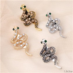 Брошь Змея / 6497 /уп 12/микс