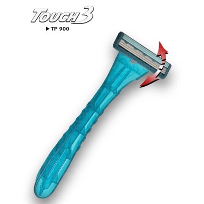 Станок для бритья для ЖЕНЩИН одноразовый DORCO TOUCH-3 , (1 шт.), (без упаковки) (TP-900)