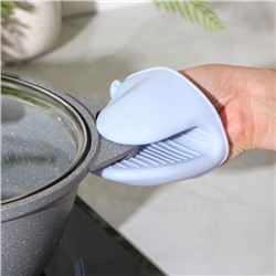 Прихватка для горячего «Ребрис», силикон, 11×8×7 см, МИКС