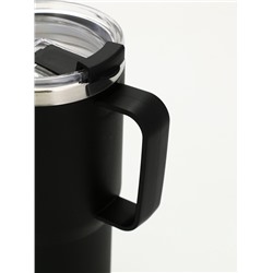 Термокружка «Стань бодрее», 500 мл, чёрная