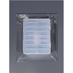 Органайзер для хранения мелочей, 14 баночек, 15.7×11.7×7.2 см, прозрачный