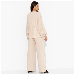 Брючный костюм нарядный, Приручённый шик (3 в 1, бежевый)