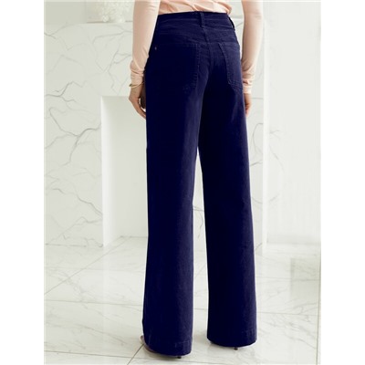 Брюки из эластичного микро-вельвета