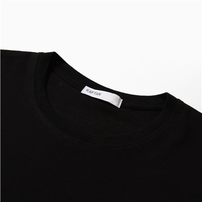 Футболка женская KAFTAN: Basic line, чёрная, размер 44-46