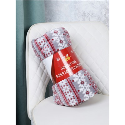 Плед флисовый 150х200 см Скандинавский стиль / GP611-17 /уп 1/745286 новогодний