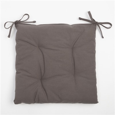 Подушка на стул «Этель» Kitchen, 42×42 см, серая