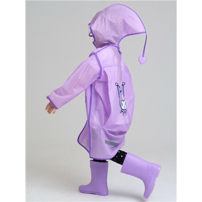 Плащ из полимерного материала для девочек (дождевик)
