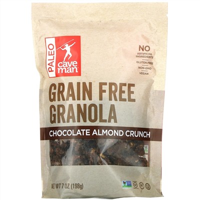 Caveman Foods, Grain Free Granola, Chocolate Almond Crunch, 7 oz (198 g)