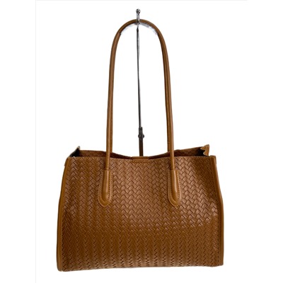 Женская сумка из искусственной кожи, цвет коричнево-рыжий