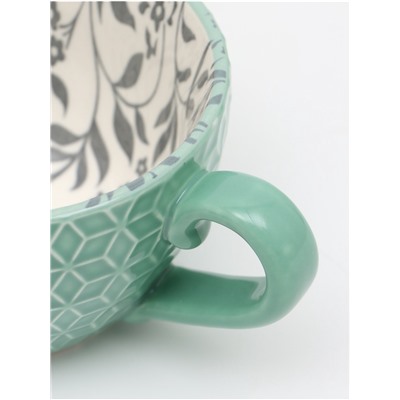 Кружка керамическая «Листья», 290 мл