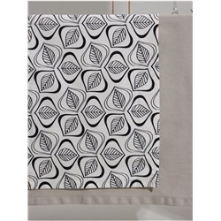 Дорожка на стол Этель Leaves 40×149 см, 100% хлопок, саржа 190 г/м², белая/чёрная
