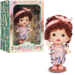 Виниловая кукла Baby Cute с бантиком, 10 см